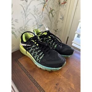 Size 7 - Nike Air Max 2014 Black Green Blue Rare Women’s 8.5 Men’s 7 Euro 40